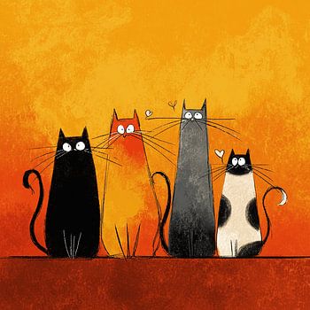 Das Lied der vier Katzen