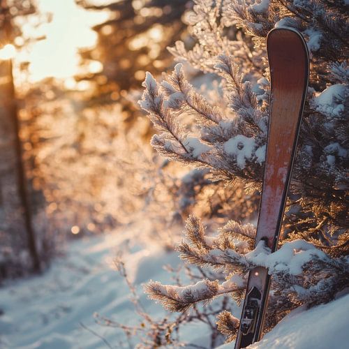 Ski dans la neige