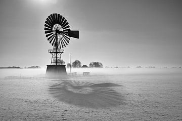 Winterlandschap Nederland van Peter Bolman