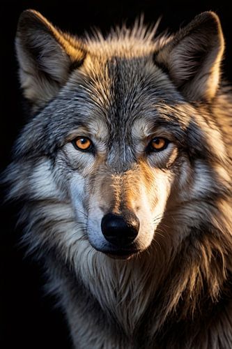 Prachtige close-up van een wolf