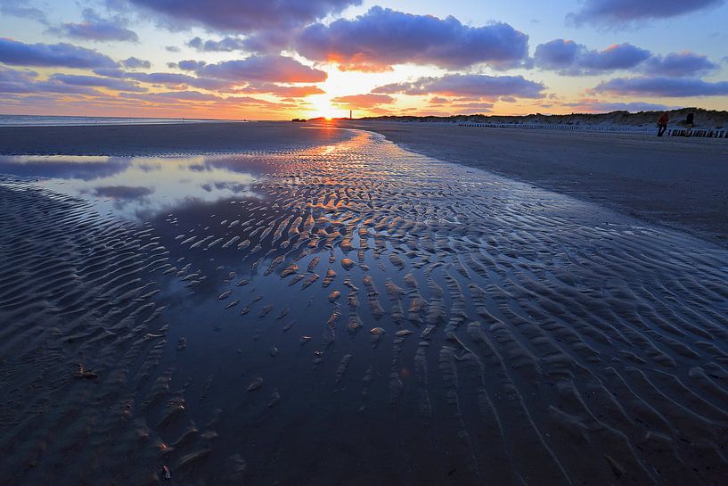 Coucher de soleil sur la plage par Antwan Janssen