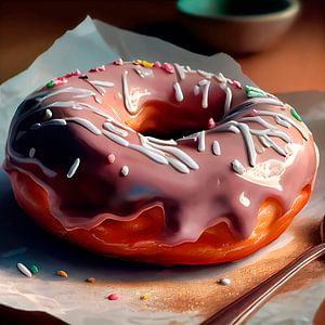 Digitaler Donut zum Wasserzahn