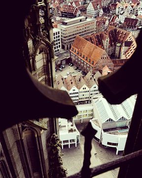 Ulm, uitzicht vanaf de kathedraal van Ulm van Eric Götze Fotografie