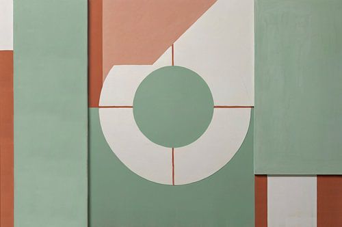 Geometrisch schilderij met minimalisme