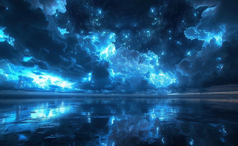 Nachts am Meer von fernlichtsicht