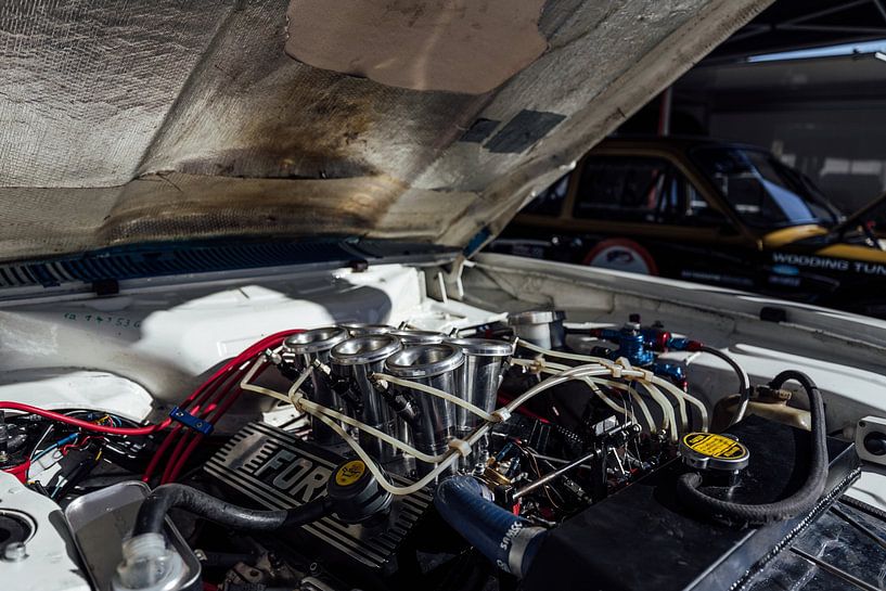 Lotus Cortina engine compartment. by Simon Peeters