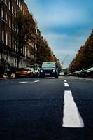 londen taxi in een stadsgezicht