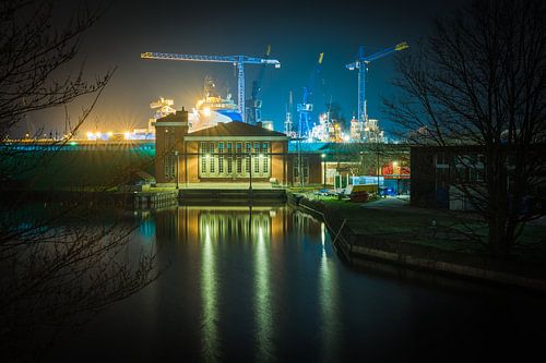 Verlicht gemaal Duurswold in Delfzijl