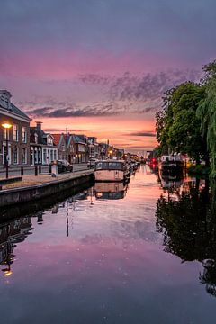 Heerenveen - Zonsondergang bij de Herenwal (0061) van Reezyard