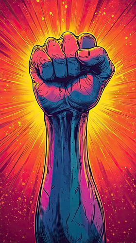 "Poing de pouvoir : symbole de résistance&quot ;