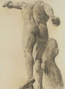 Xu Beihong, Gipsskulptur eines männlichen Aktes, 1920er Jahre