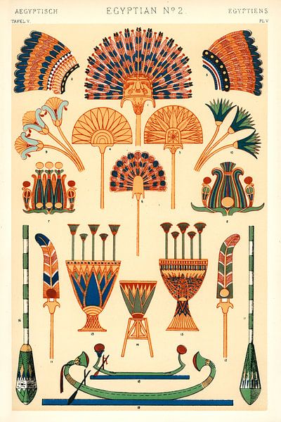 Owen Jones's famous 19th Century Grammar of Ornament van 1000 Schilderijen