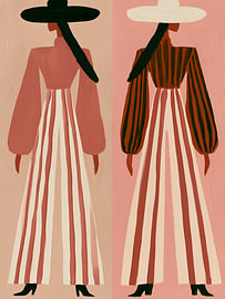 Cowgirl-Duo von Art in color