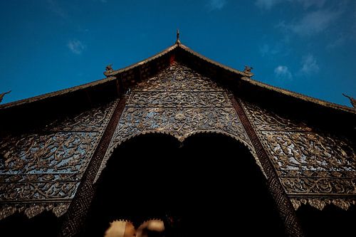 Roof of a temple in Chiang Mai Thailand