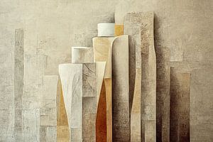 Abstraktes Beige