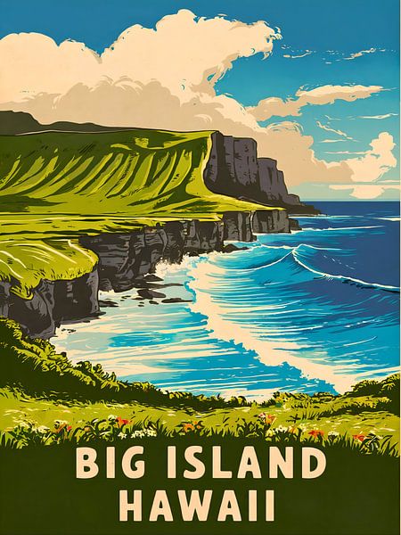 Betoverende Kunstprint Big Island Hawaii van Robert Swaine