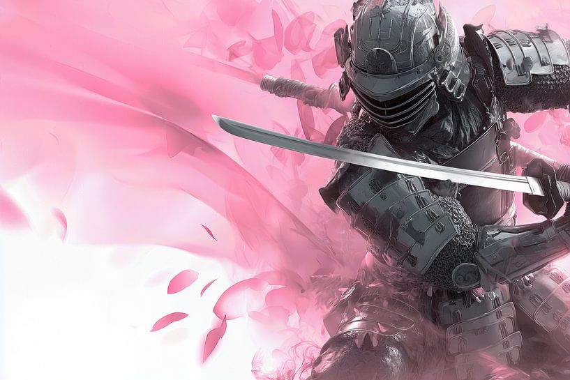 Japanese art Samurai soldier by Egon Zitter