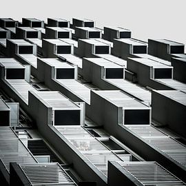 Balconies on their side by Jeroen