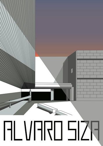 Alvaro Siza 5 - Sunset & Grey Triangle