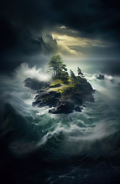 Vue sur l'île par fernlichtsicht