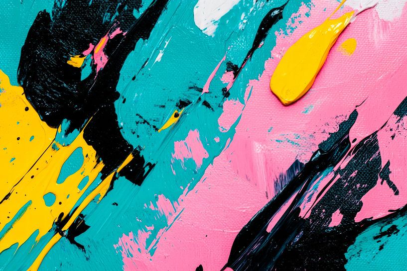 Colourful explosion of colour - texture and movement by Poster Art Shop