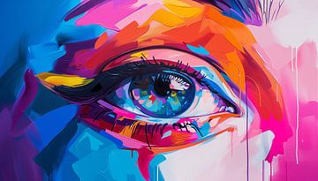 Abstracte oog artistiek panorama van TheXclusive Art