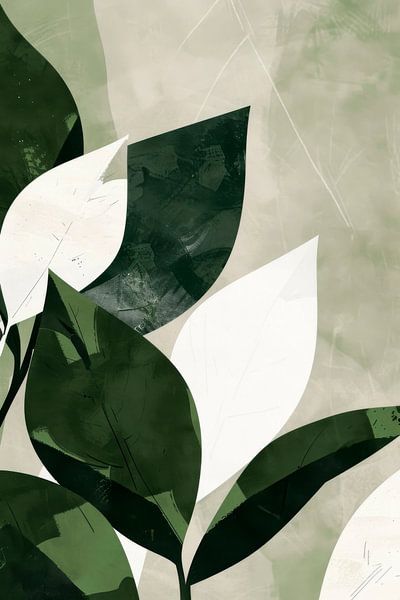 Botanische Harmonie in Grün von Poster Art Shop