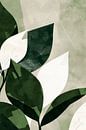 Botanische Harmonie in Grün von Poster Art Shop Miniaturansicht