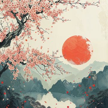 Dreamy Cherryblossoms van Liv ter Riet