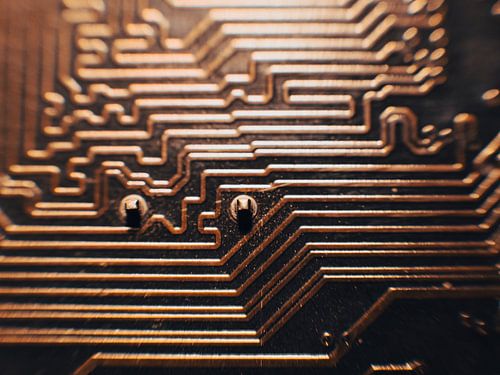 Copper connection lines