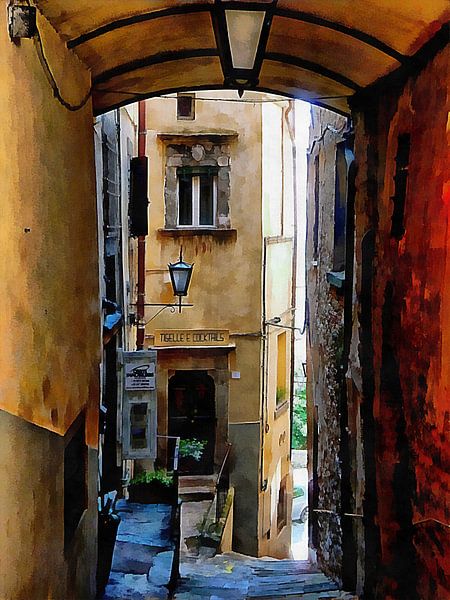 View Down The Passage Cortona by Dorothy Berry-Lound