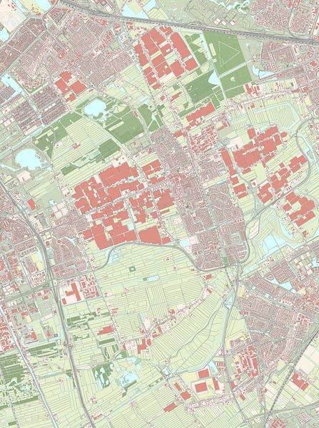 Map of Pijnacker-Nootdorp by Rebel Ontwerp