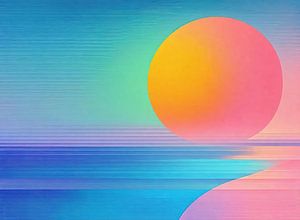 Sonnenaufgang Kunst | Bunter Sonnenaufgang