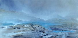 Stilte - Blauw landschap van Annette Schmucker