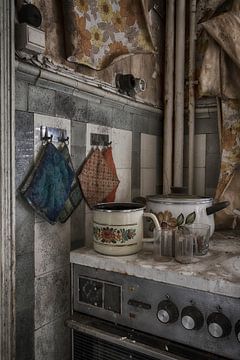 keuken urbex van Ingrid Van Damme fotografie