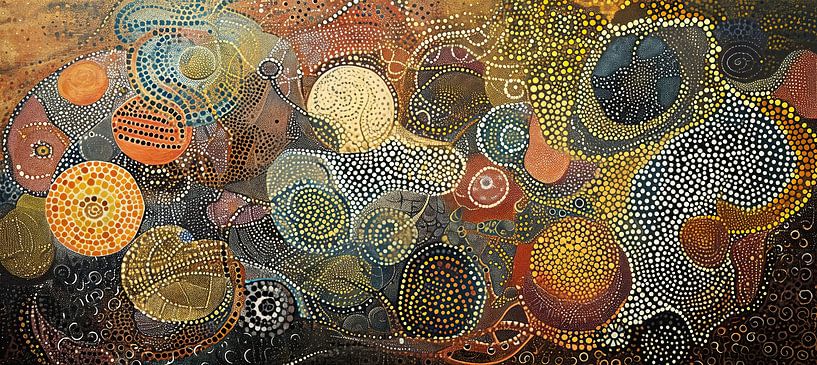 Circle Harmony | Aboriginal Dot Art by ARTEO Paintings