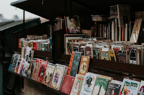 Bouquiniste langs de Seine in Parijs | Kleurrijke reisfotografie