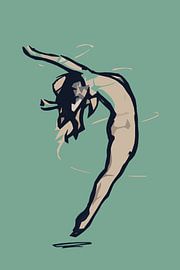 Minimalist abstract artwork of a woman by Emiel de Lange