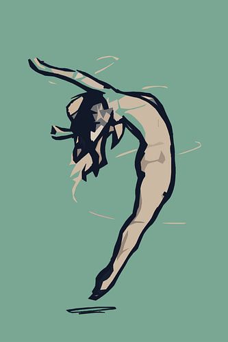 Minimalist abstract artwork of a woman by Emiel de Lange