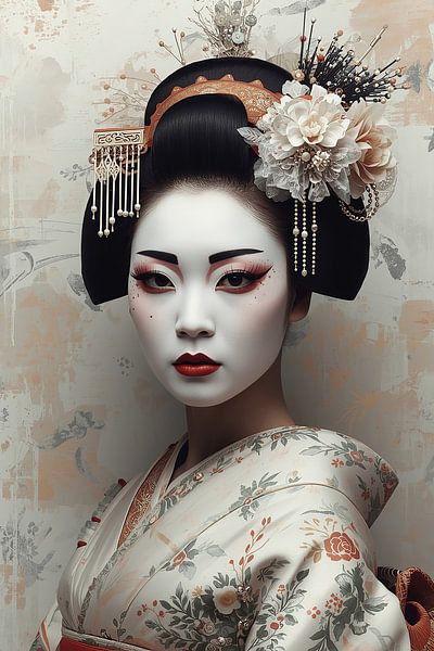 Japanese Traditional Geisha by Brian Morgan