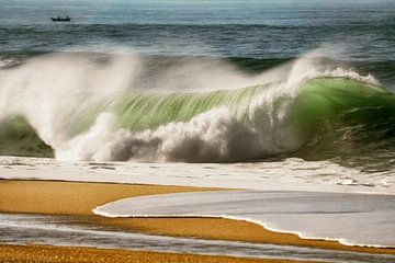 Die Welle, Atlantikküste von Portugal von Lars van de Goor