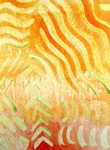 Vagues Orange Jaune