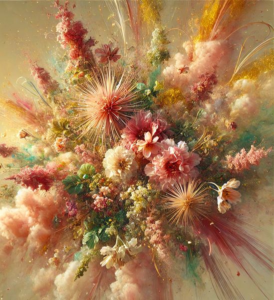 Blumenexplosion von Niek Traas