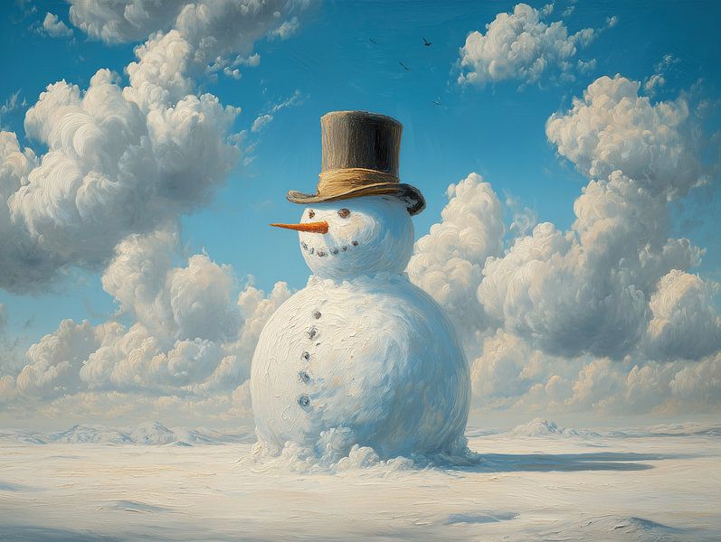 Snowman | Snow Giant by ARTEO Paintings
