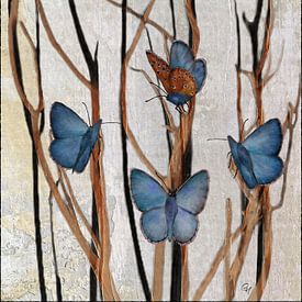 Papillons - En attendant le printemps sur Christine Nöhmeier