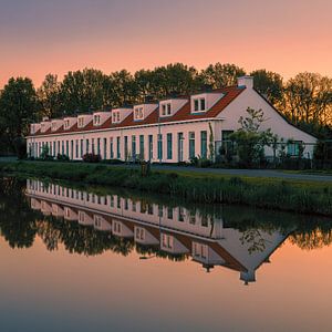 Sonnenaufgang in Woudbloem, Groningen
