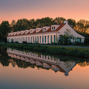 Zonsopkomst in Woudbloem, Groningen van Henk Meijer Photography