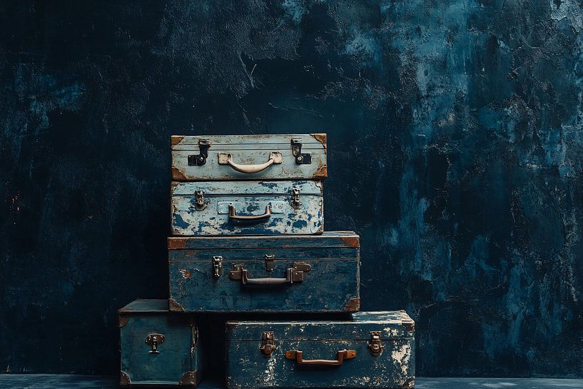 Vintage-Koffer mit verwittertem Look von Imperial Art House