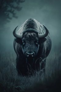 Ungezähmte Macht - Bison im Nebel*
