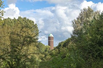 Autumnal view Water tower Axel by Dennie Vercruijsse